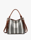 Connar Striped Tote - Black/White