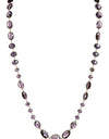 OLE Chandalier Crystal Long Necklace - Purple