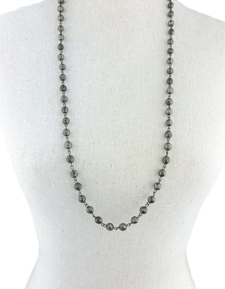 AC 34"Pyrite Necklace