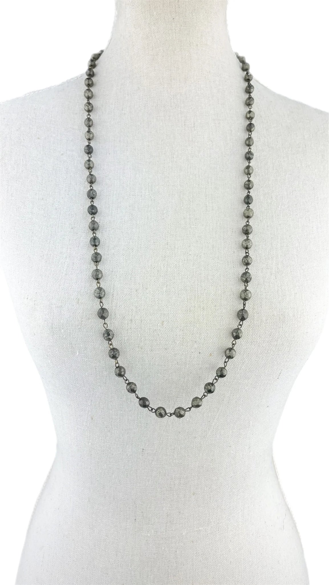 AC 34"Pyrite Necklace