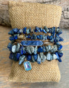 Elyse Bracelet Set Blue Mix