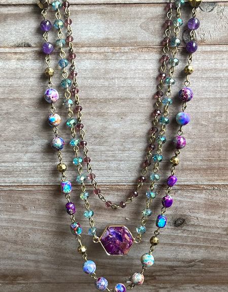 Janet Necklace Purple