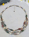 Triple Strand Indian Agate Necklace