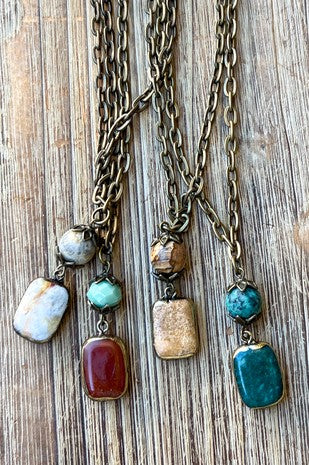 Short Sicily Necklace - green