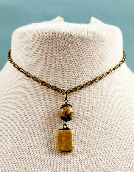 Short Sicily Necklace - Jasper