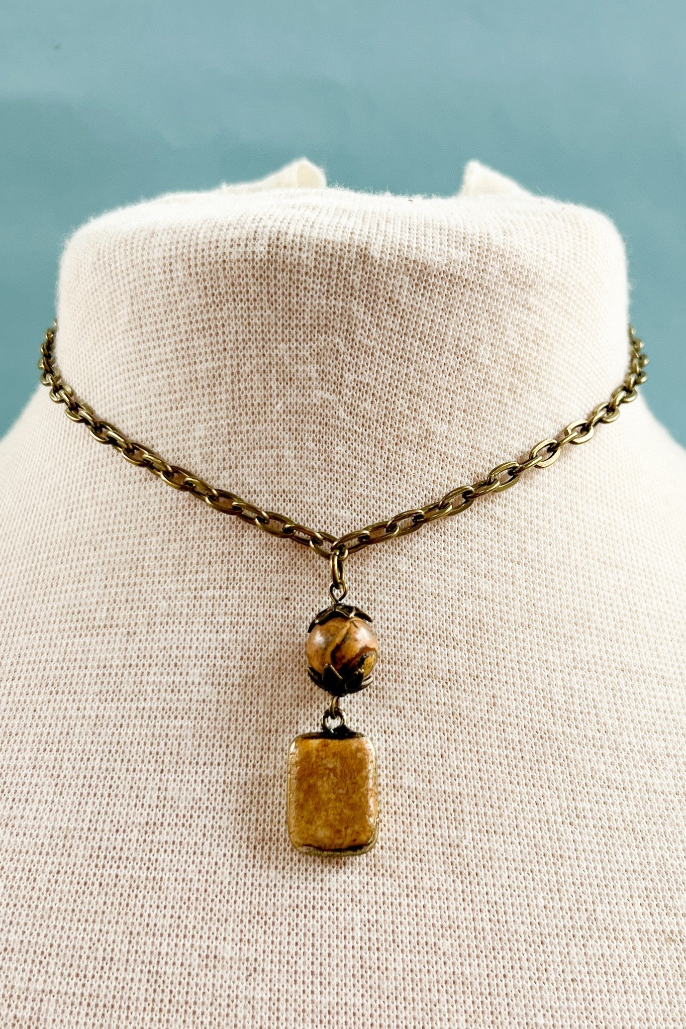 Short Sicily Necklace - Jasper