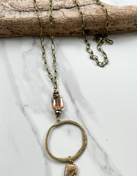 Long Sicily Necklace Jasper