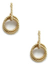 Due Twisted Ring Earring - Gold