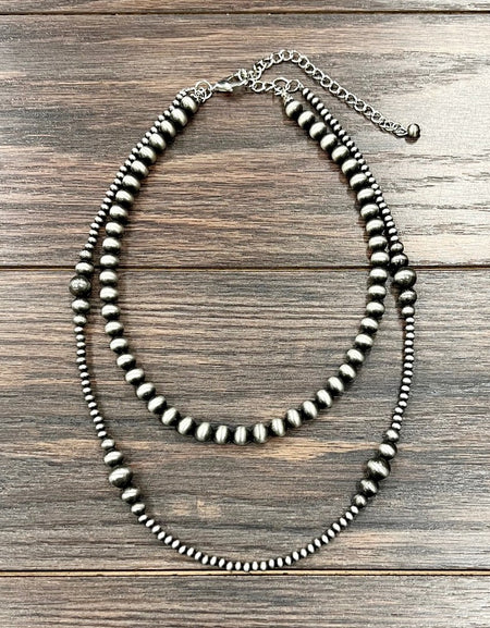 22" Western Bead Strand 2-strand Necklace