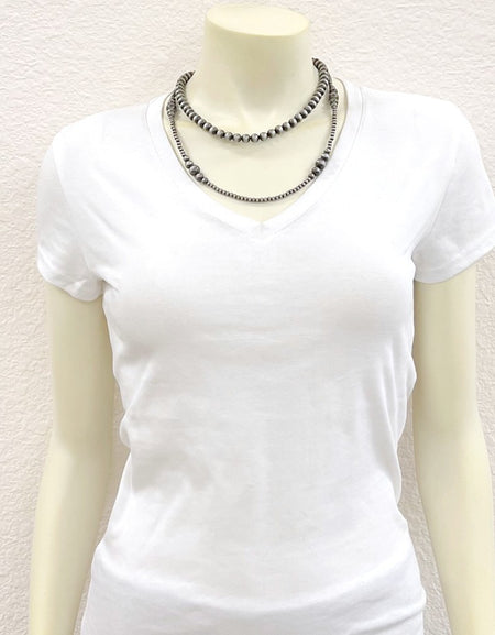 22" Western Bead Strand 2-strand Necklace