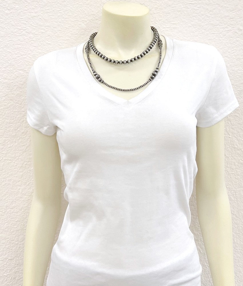 22" Western Bead Strand 2-strand Necklace