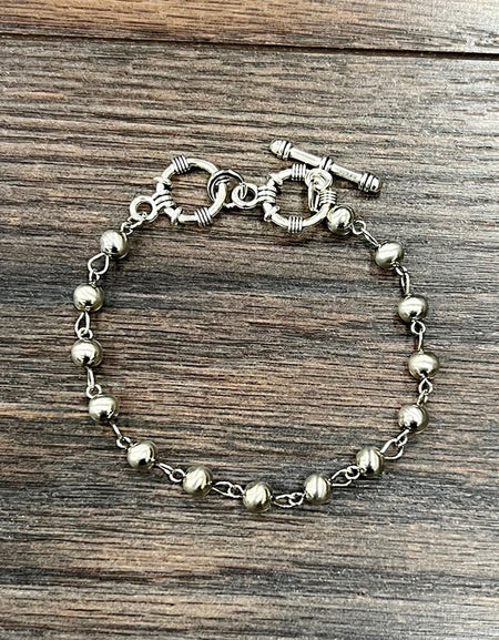 Silver Navajo Adjustable Bracelet