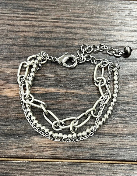 Handmade Silver Navajo Adjustable Bracelet