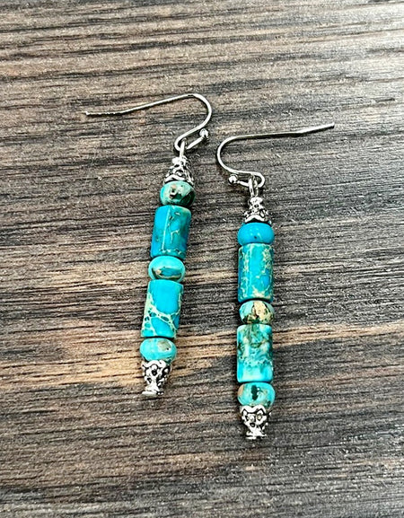 Turquoise dangle earrings