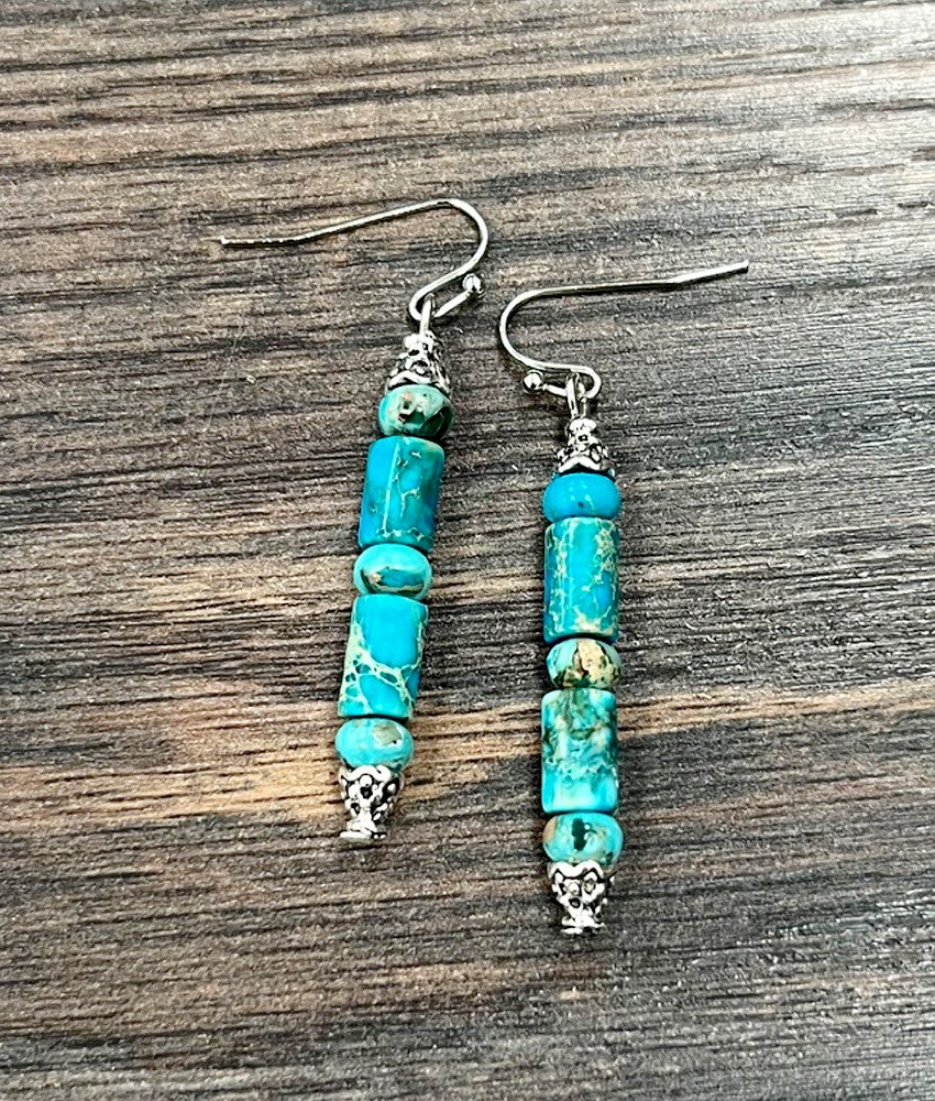 Turquoise dangle earrings