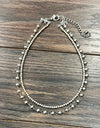 16" Silver Navajo Bead Necklace
