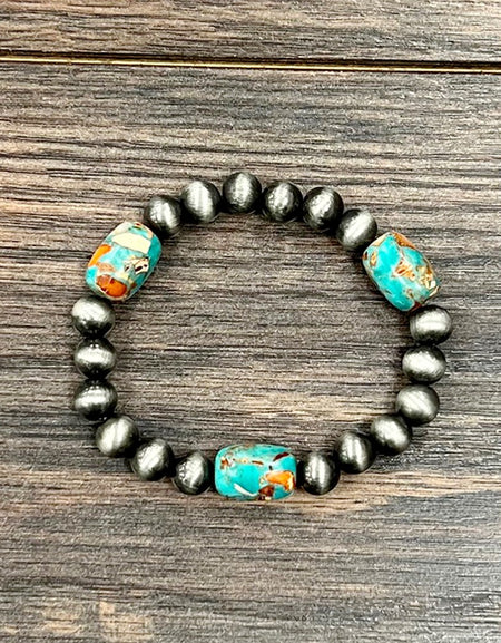 Handmade Gemstone Stretch Bracelet