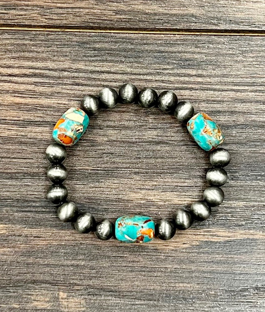 Handmade Gemstone Stretch Bracelet