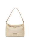 Fashion Design Zipper Crossbody Bag - Taupe