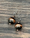 Navajo Bead Earrings - Copper