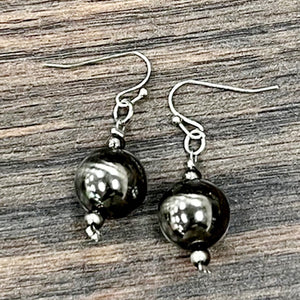 Navajo Bead Earrings - Polish