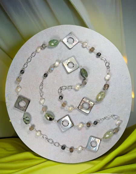 Gemstones and Cultured Pearls Necklace