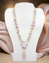 Kunzite and Rose Quartz Pendant Necklace