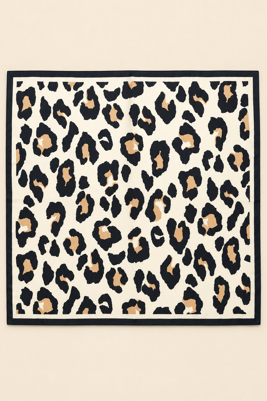 Large Leopard Animal Print Bandana Scarf
