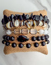 Firenza Bracelet Set - Caviar