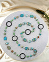 Imperial Jasper and Larimar Necklace