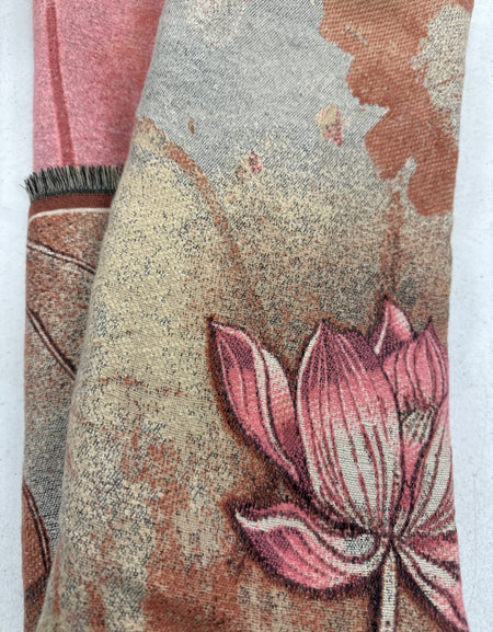 NI Mauve Floral Scarf