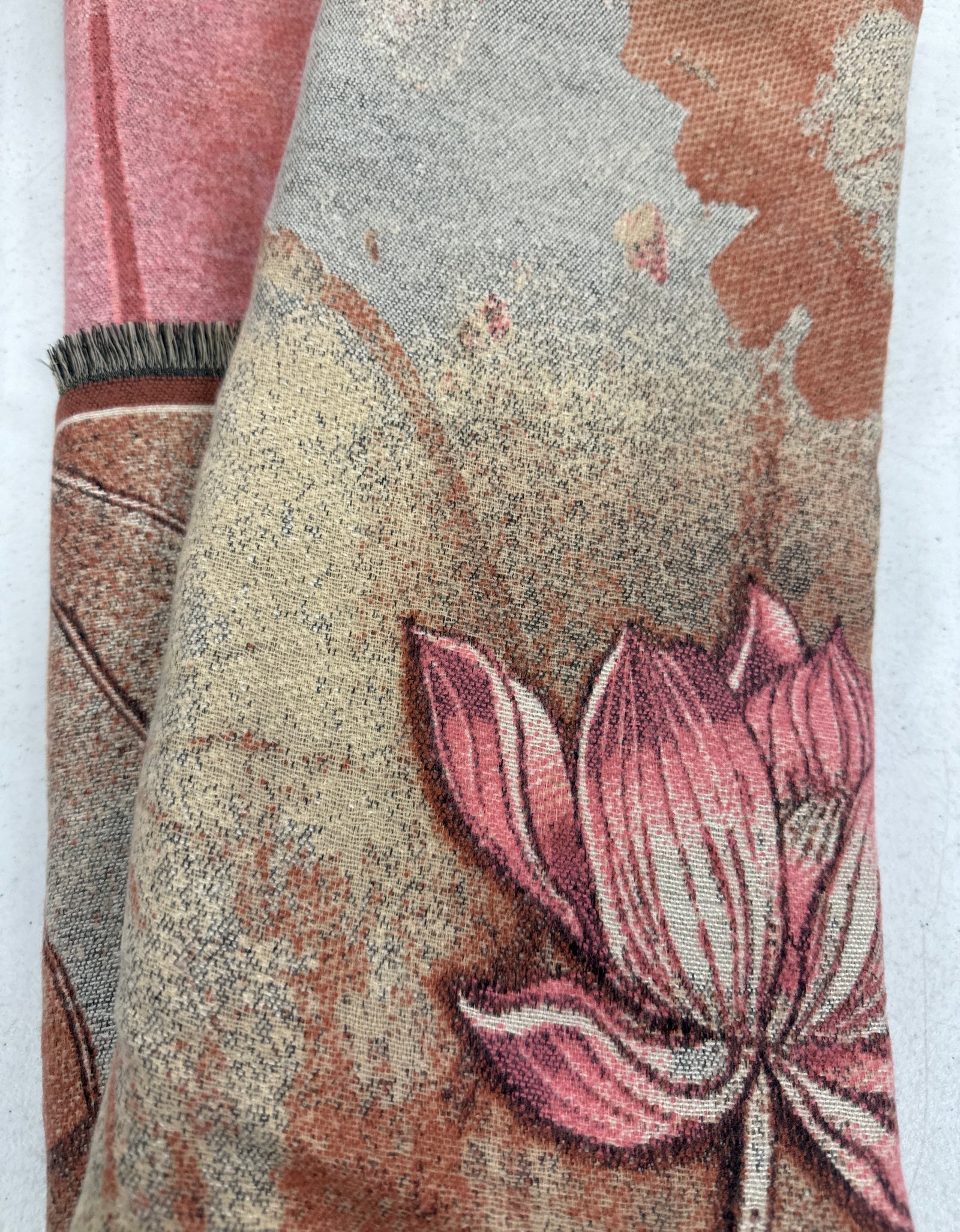 NI Mauve Floral Scarf