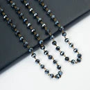 OLE Crystal Beads Chain Necklace - Blue