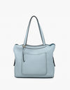 Hunter Pocket-Front Distressed Tote - Baby Blue