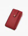Mae Multi-Card Wallet w/ Strap Snap Closure - Red