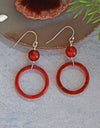 Carnelian Drop Down Earring