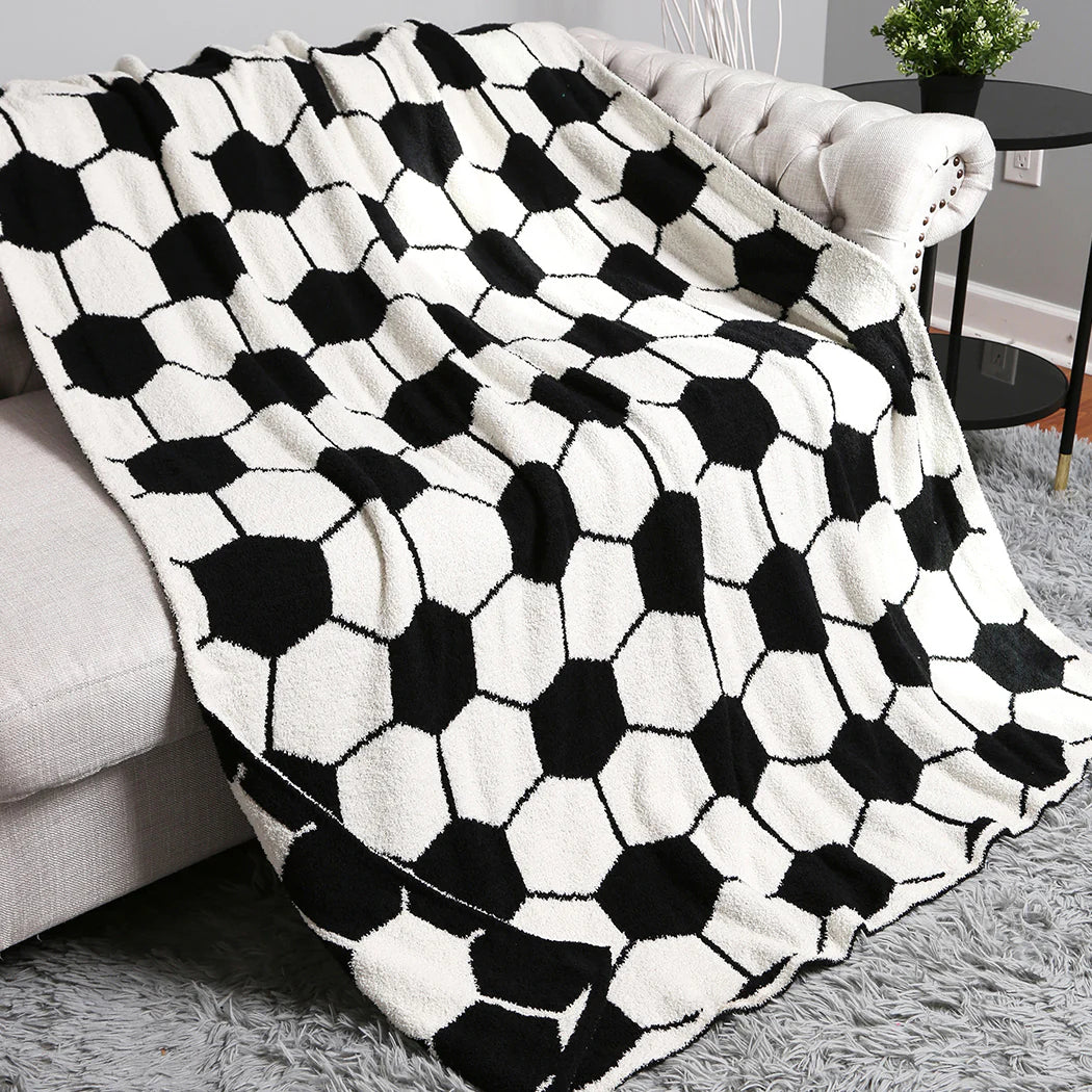 FC Soccer Ball Throw Blanket