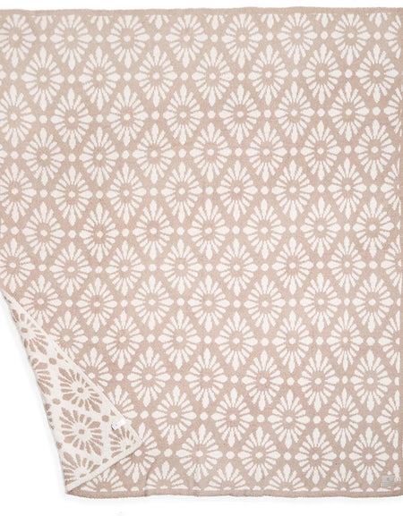 FC Floral Damask Reversible Throw Blanket