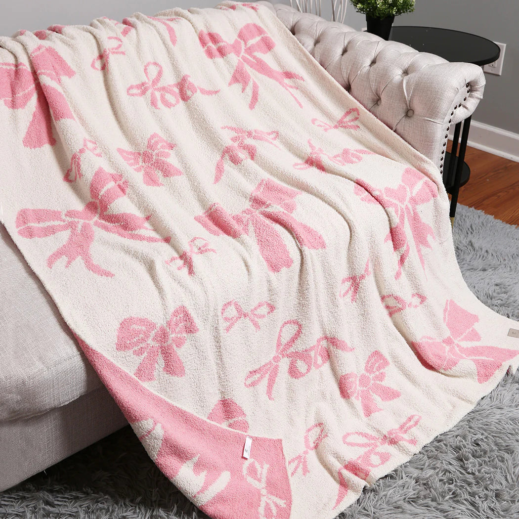FC Pink Ribbon Throw Blanket