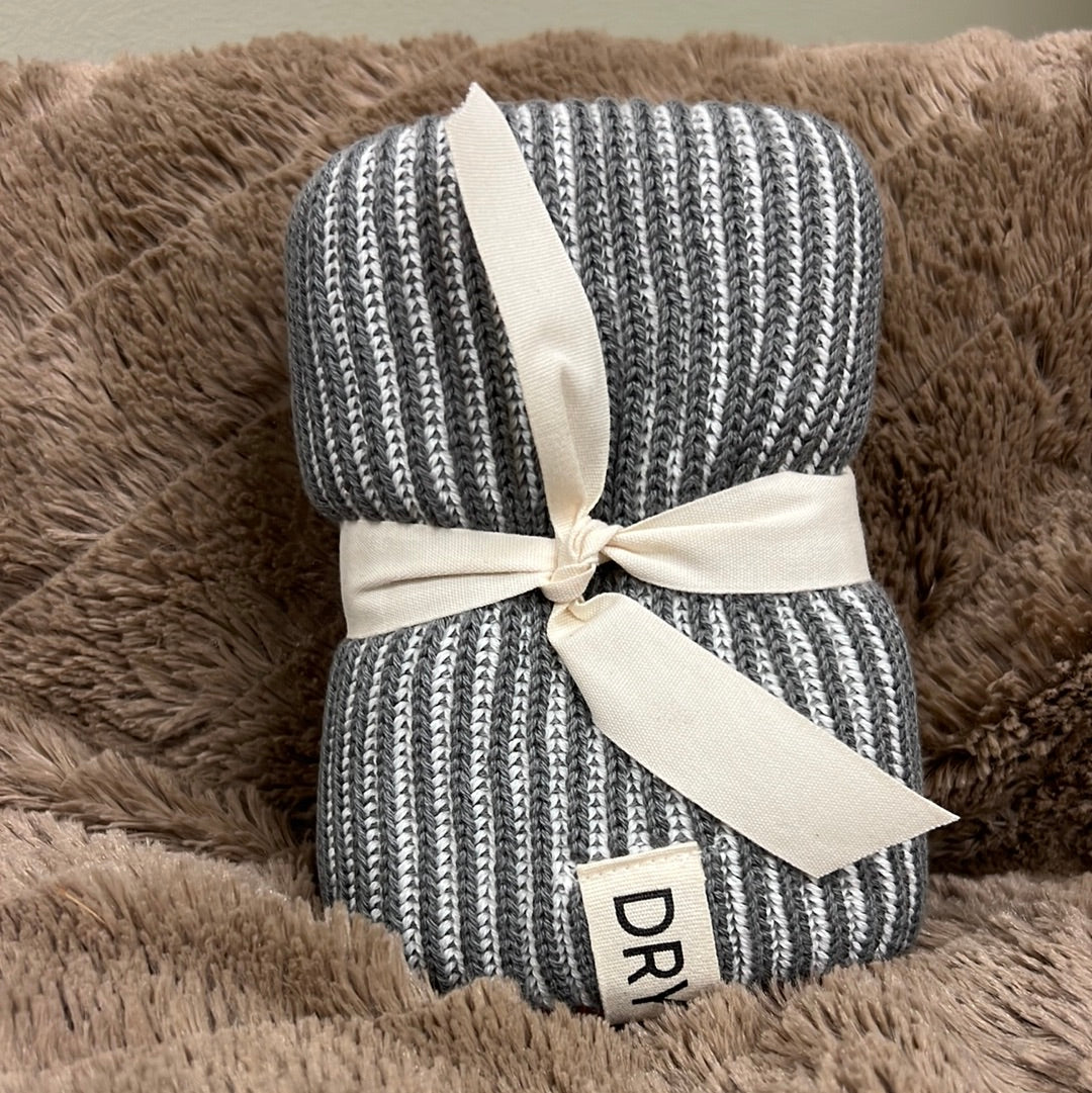 Grey cotton dish towel