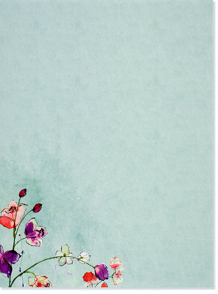 Fuchsia Blooms Stationery Set