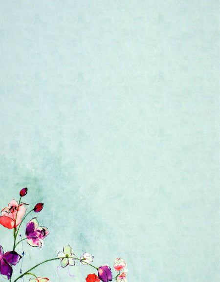 Fuchsia Blooms Boxed Stationery