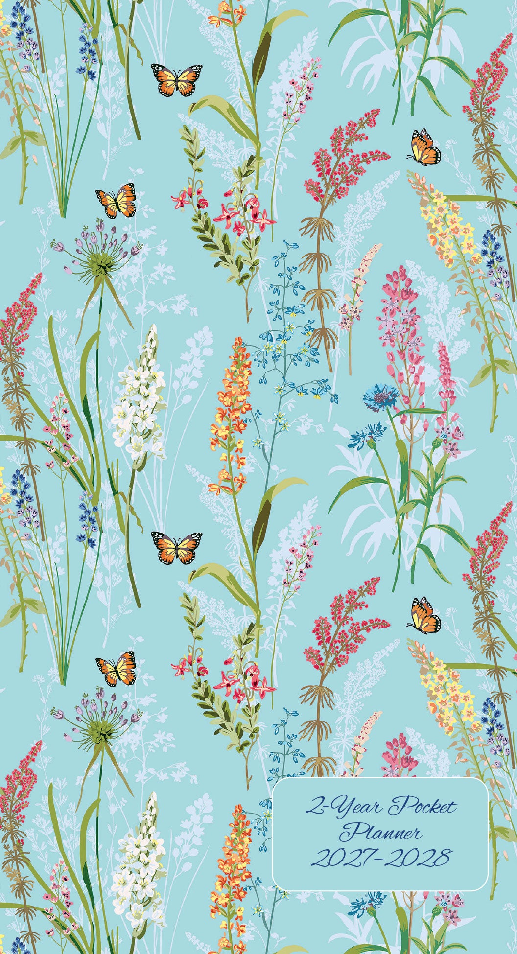 2027-28 Blooms & Butterflies 2-Year Pocket Planner