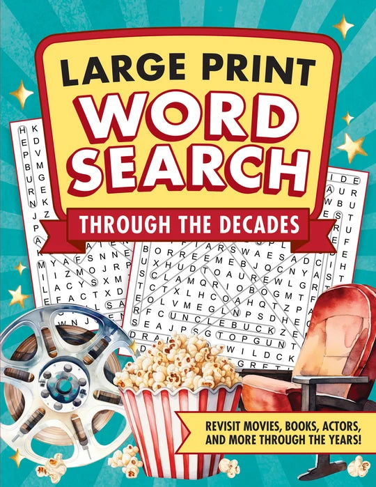 Through the Decades Large Print Word Search
