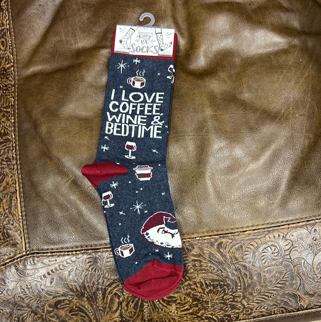 Socks-Coffee, Wine and Bedtime