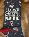 Socks-Coffee, Wine and Bedtime