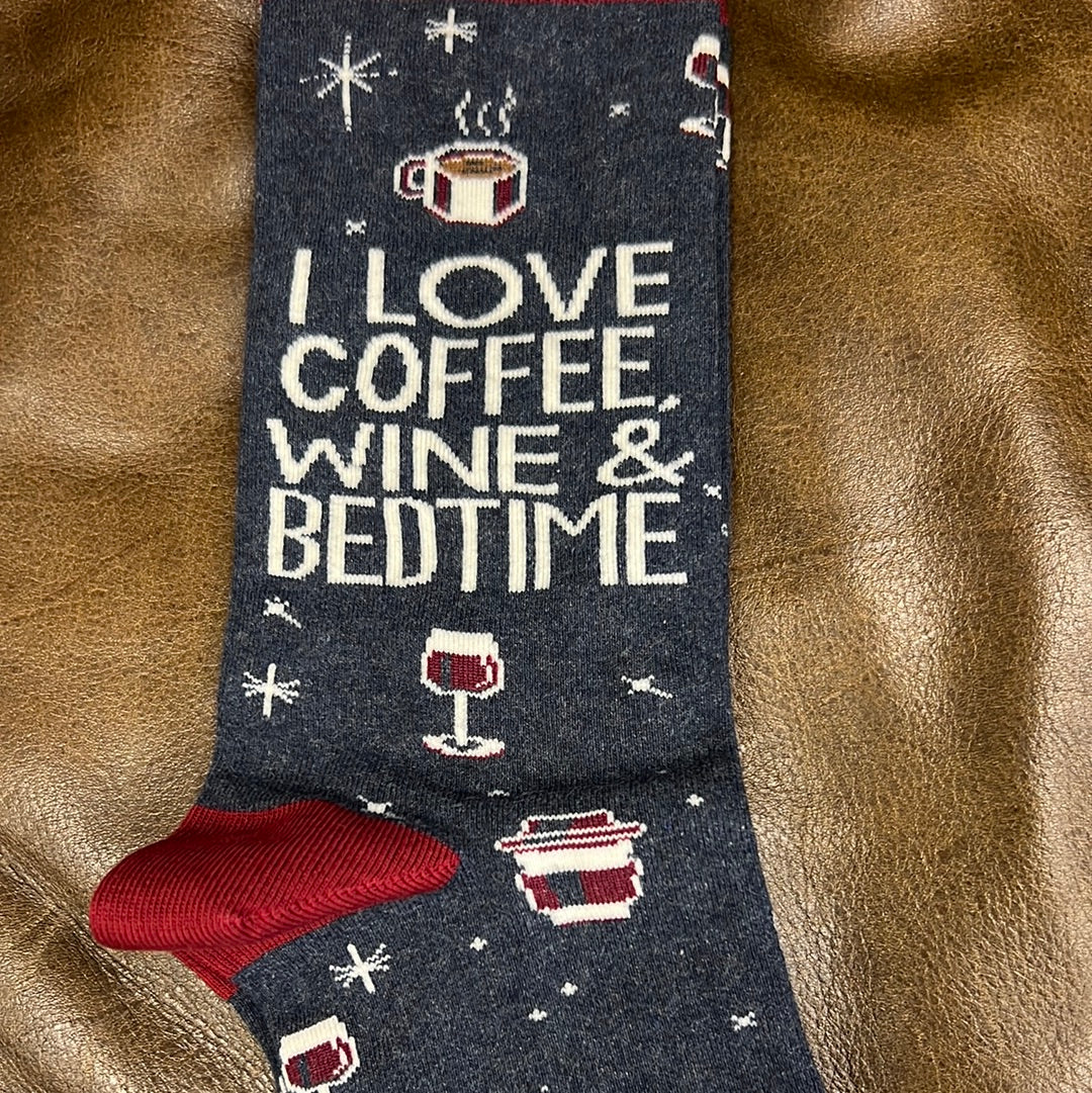 Socks-Coffee, Wine and Bedtime