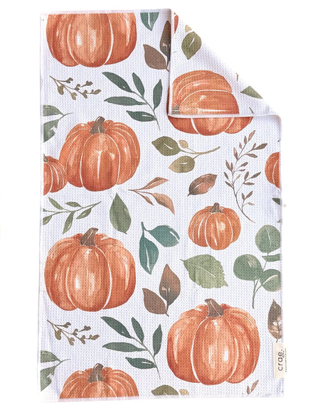 Pumpkin Patch Double-Sided Hand Towel