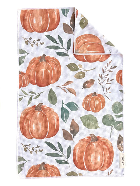Pumpkin Patch Double-Sided Hand Towel