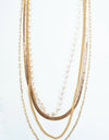 ABBIE LANE LAYERED GOLDTONE NECKLACE